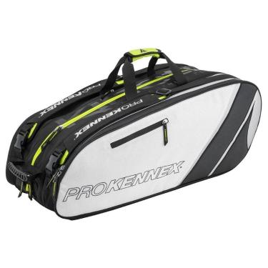 Imagem de Raqueteira ProKennex Tripla X12 Cool - Cinza e Preto-Unissex
