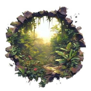 Imagem de MaiKeAYang Decalques de parede 3D, murais, decorações de parede de vinil removíveis, plantas exuberantes para sala de estar, quartos de bebê, quarto, banheiro, casa, parede, decoração DIY