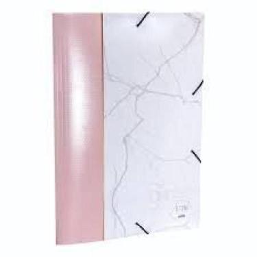 Imagem de Pasta aba elastico a4 stone rosa 0273. W. 0025 - DELLO, 3