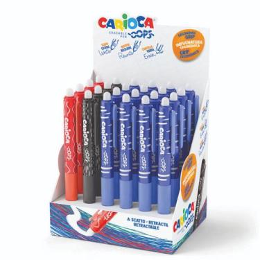 Imagem de Caneta retratil apagavel carioca 0, 7 mm oops, 3
