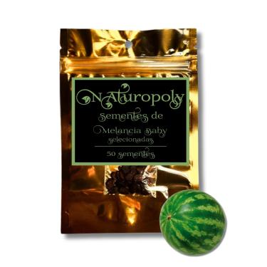 Imagem de 50 Sementes Selecionadas De Melancia Baby Naturopoly