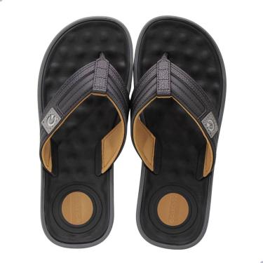 Imagem de Chinelo Cartago Alabama Preto/Castor/Grafite