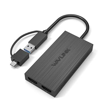Imagem de WAVLINK Adaptador de Vídeo Universal USB 3.0 para Dual HDMI UHD - Suporta até 6 Monitores, Exibição de Vídeo Externa em 4K e 1080p - Compatível com Mac M1/M2, Windows, ChromeOS, Android 7.1+