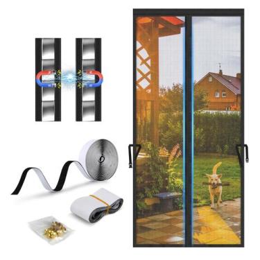 Imagem de Porta de tela magnética Terrvine, malha de alta densidade espessada