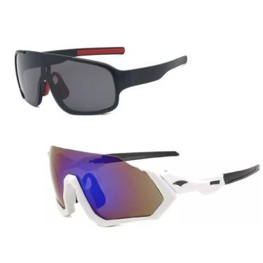Imagem de Kit 2 Óculos UV400 Corrida MTB Ciclismo Feminino e Masculino - PENDULA