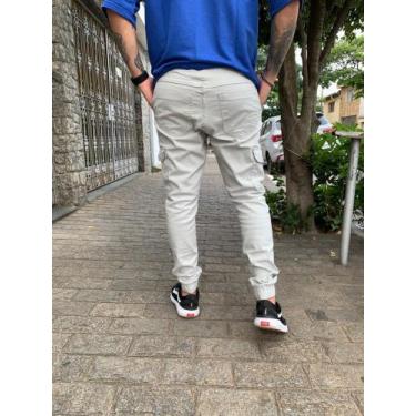 Imagem de Calça jogger cargo masculina kyu, Areia, M
