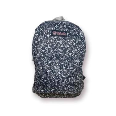 Imagem de Mochila Escolar Juvenil Personalizada BPG21704 - WINTH, PRETO/BRANCO, 