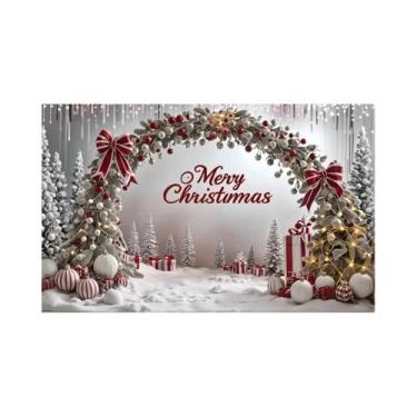 Imagem de Banner De Fundo Festivo De Feliz Natal Com Bengala Doce, Fio De Prata,