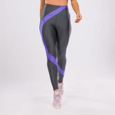 Imagem de Legging Dopamine Platinado Com Estampa Emborrachada Donna Carioca-Feminino