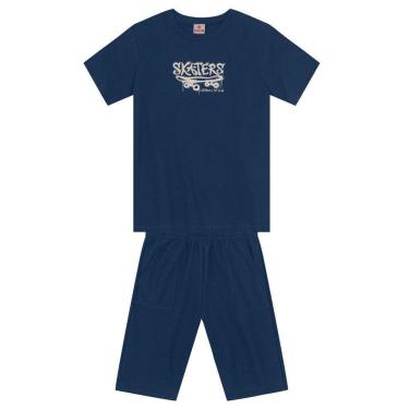 Imagem de Conjunto Infantil Menino De Skate Em Puff Brandili-Masculino