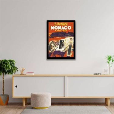 Imagem de Quadro Decorativo Carro de Corrida em Mônaco