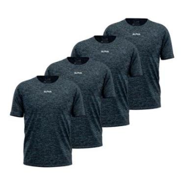 Imagem de Kit 4 Camisetas Dry Alpha Co Masculina-Masculino