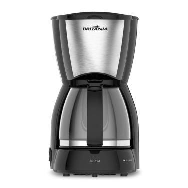 Imagem de Cafeteira Britania Bcf19a Inox Com Jarra De Vidro 220V