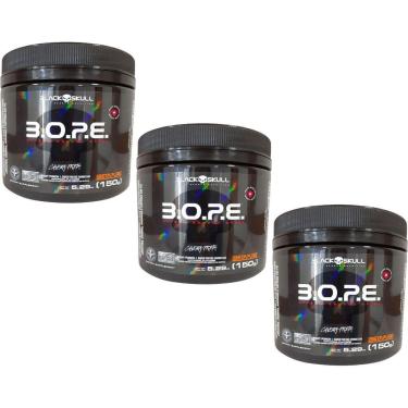 Imagem de Kit 3X BOPE Beta Pure - 150g Frutas Vermelhas - Black Skull-Masculino