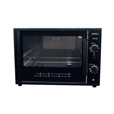 Imagem de Forno Elétrico de Bancada Nardelli TOP 60 Black 60 Litros Preto 127V, 