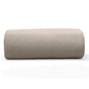 Imagem de Lençol Basic Casal Malha Penteada 100% Algodão com Elástico Trigo