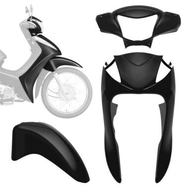 Imagem de Kit Carenagem 3 Peças Pro Tork Moto Honda Biz 125 2011 a 2013 Substitu