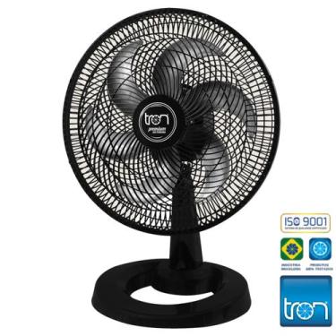 Imagem de Ventilador Oscilante Preto De Mesa 50cm Premium Potente Tron 220V, 220