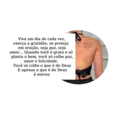 Imagem de Tatuagens temporárias personalizadas textos 13x16 cm - 3i