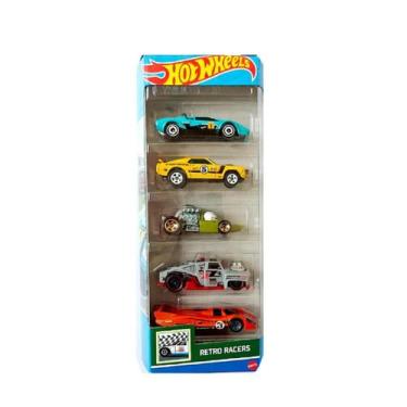 Imagem de Kit carrinhos hot wheels c/ 5pç 01806 mattel, Retro racers htv50