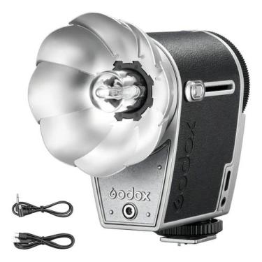 Imagem de Flash Vintage Retro Godox Lux Cadet Para Canon Nikon Sony Prateado
