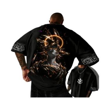 Imagem de Camiseta Masculina Oversized Goku Black Verão 2026 Dragon Ball Retrô A
