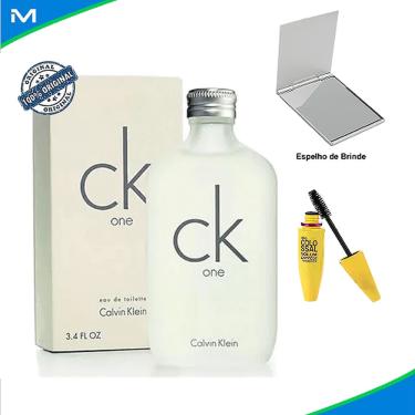 Imagem de Perfume Ck One 200ml Calvin Klein Com Espelho de Bolsa e Máscara de Cílios