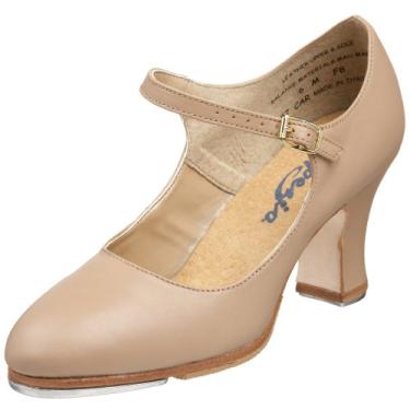 Imagem de Capezio sapato feminino 657 Manhattan Xtreme Tap, Caramel, 5.5 Wide