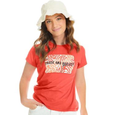 Imagem de Blusa Feminina Juvenil Reflect Rovitex Teen Laranja