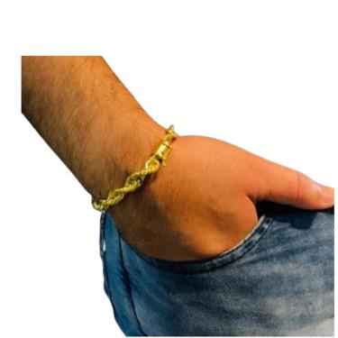 Imagem de Pulseira moeda antiga Elo baiano soldados 8mm