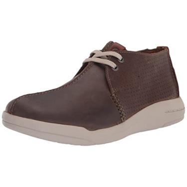 Imagem de Clarks Tênis masculino Driftway Seam, Couro de cera de abelha, 7.5