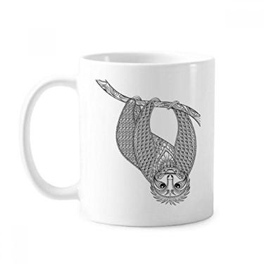 Imagem de Caneca Animal Fat Slow Picture Cerâmica Cerâmica Café Porcelana Utensílios de Mesa