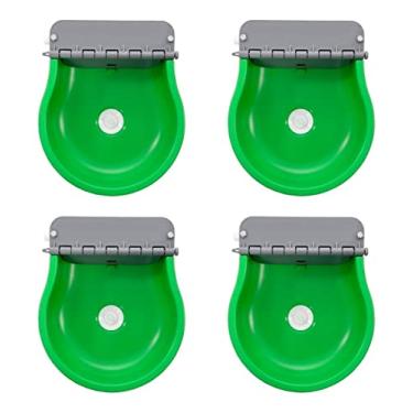 Imagem de Bebedouro Automático Com Boia 4 Lt Verde Cães Ovelha Cabras Kit 4 Unidades