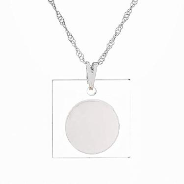 Imagem de Colar Refletor de Energias 22mm - Sunshine Cristais Cor:Prata