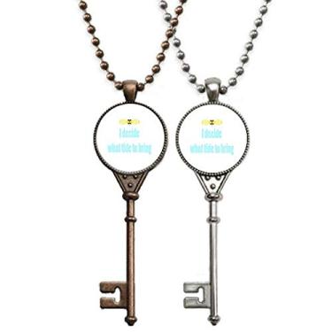 Imagem de OFFbb-USA I Decide What Bring Art Deco Presente Fashion Chaveiro Pingente Joias Decoração de Casal