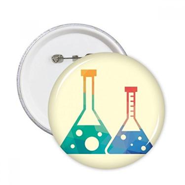 Imagem de Dois cônicos, estampa química, pinos redondos, emblema, botões, decoração, 5 peças, presente