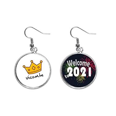 Imagem de Brincos de visconde dourado Chapeau Simplicity Brincos Joias 2021 Blessing