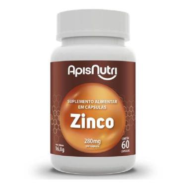 Imagem de Suplemento Mineral De Zinco 280Mg 60 Cps Apisnutri - Apsinutri