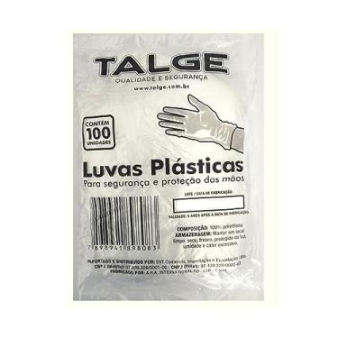 Imagem de Luva Plastica Descartável Transparente Multiuso Com 1000 Unidades - Mandris