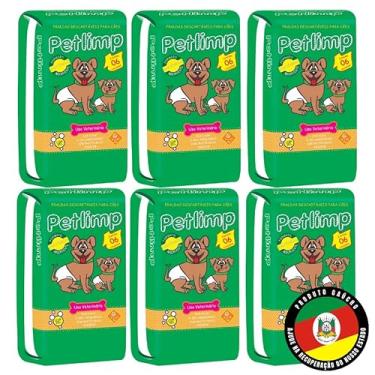 Imagem de PETLIMP FRALDA HIGIÊNICA DESCARTÁVEL PARA CÃES TAMANHO "G" - 01 Fardo - 06 Pacotes - 36 Fraldas