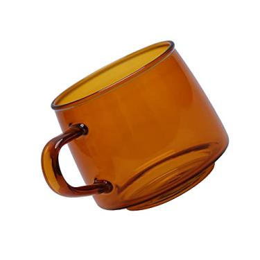 Imagem de Chá de café de Cozinha, Com Alça, Resistência a Altas Temperaturas, Xícara de chá Transparente para Casa e café 350ml Caneca de café de Vidro Cristal Cozinha (Succinita)