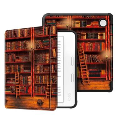 Imagem de Fintie Capa Fina Para Kobo Libra 2 (Versão 2021) – Capa Traseira Protetora de TPU Macio com Despertar/Sono Automático Para Kobo Libra 2 Ereader de 7 ", Biblioteca