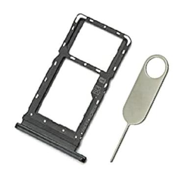 Imagem de PHONSUN G Power 2021 Bandeja de cartão SIM único MicroSD Suporte de substituição para Motorola Moto G Power 2021 (XT2117) - Cinza Flash