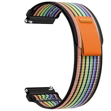 Imagem de Pulseira de nylon compatível com Samsung Galaxy Watch 7/FE/6/5 Pro 4 3/Watch 4 6 Classic/Active/Gear S2 S3 Frontier, pulseira esportiva de 20 mm e 22 mm para Galaxy Watch de 47 mm, 43 mm, 45 mm, 40