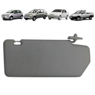 Imagem de Quebra Sol Cinza Escuro com Bolsa Fiat Palio Weekend Siena Strada Newt