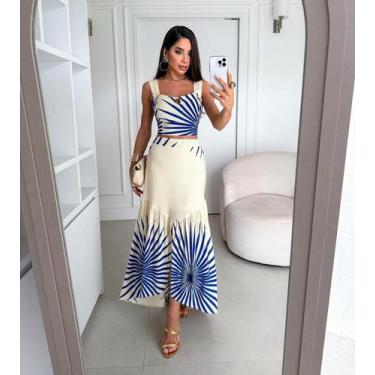 Imagem de conjunto cropped e saia longa  - Lefalu, Verde, U