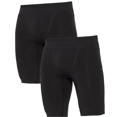 Imagem de 2 Bermudas Térmica Sport Esportiva Sem Costura Para Corrida Academia F