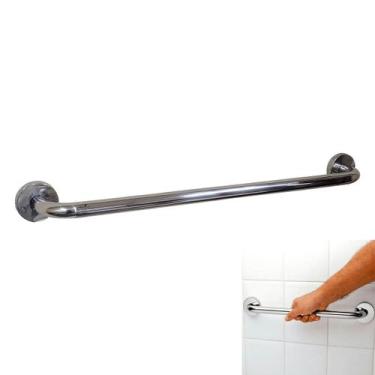 Imagem de Alça de Apoio 50cm Banheiro Inox Barra Idoso Deficiente Acessibilidade