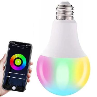 Imagem de Lampada Smart Led Inteligente App Celular wifi 10W RGB Ajustavel Ilumi