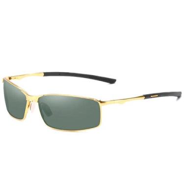 Imagem de Óculos de Sol Retangular Masculino com Proteção Uv400 Polarizados - Ki